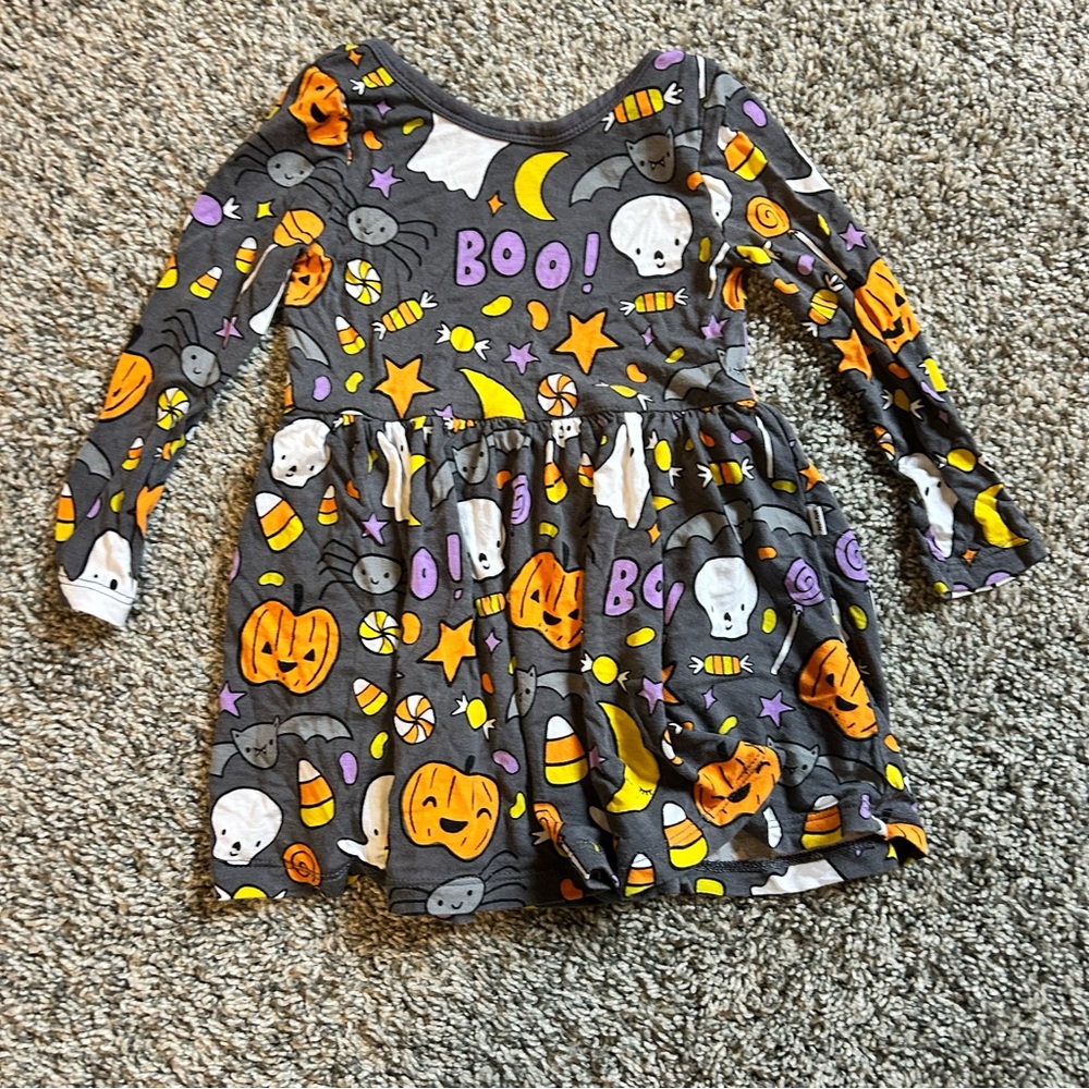 Little Sleepies “Hey Boo” Halloween dress. 12-18 months